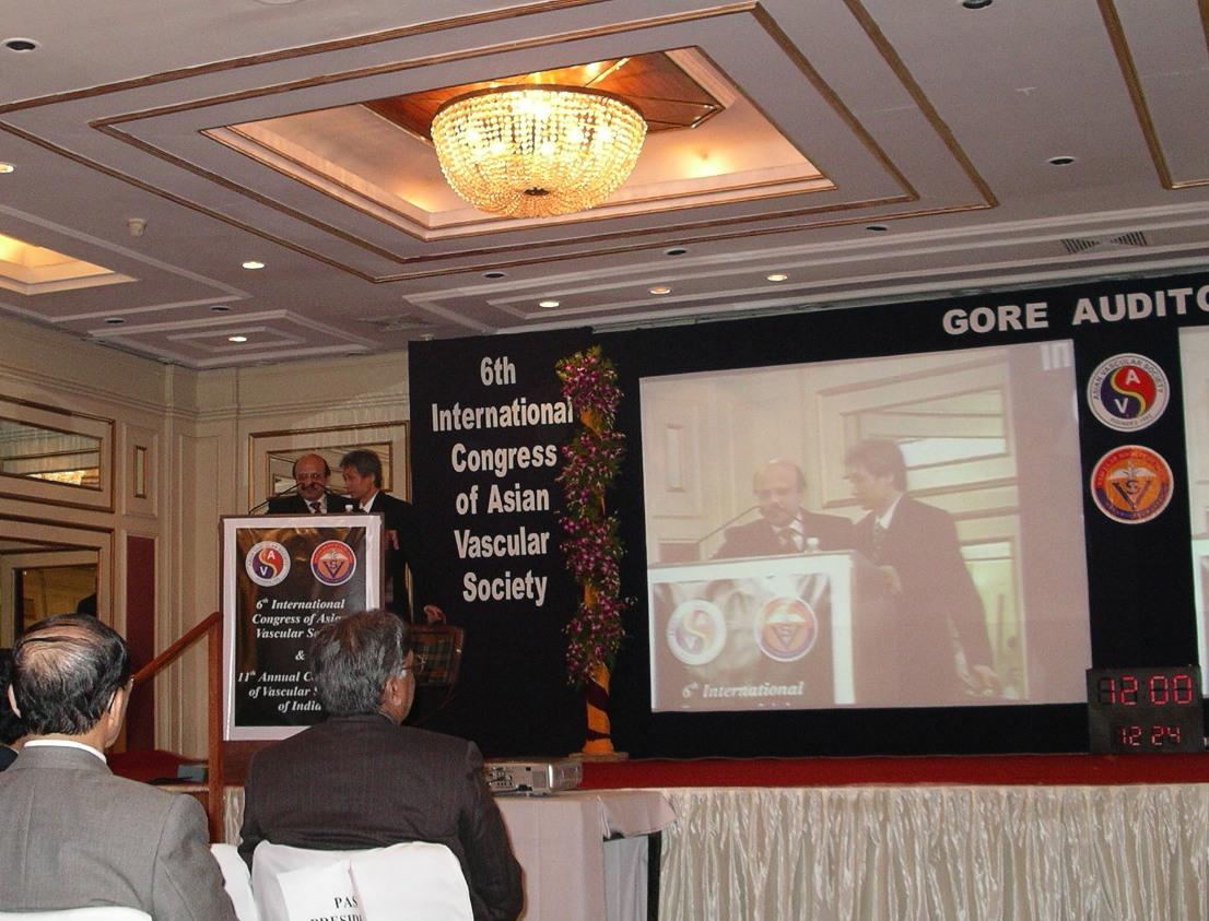6th International Congress of the Asian Vascular Society, Bangalore, India, 2004